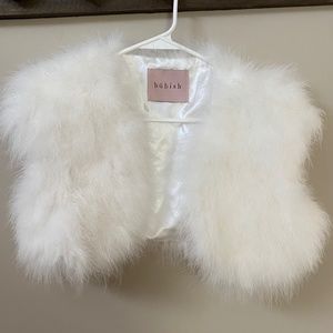 White feather bolero